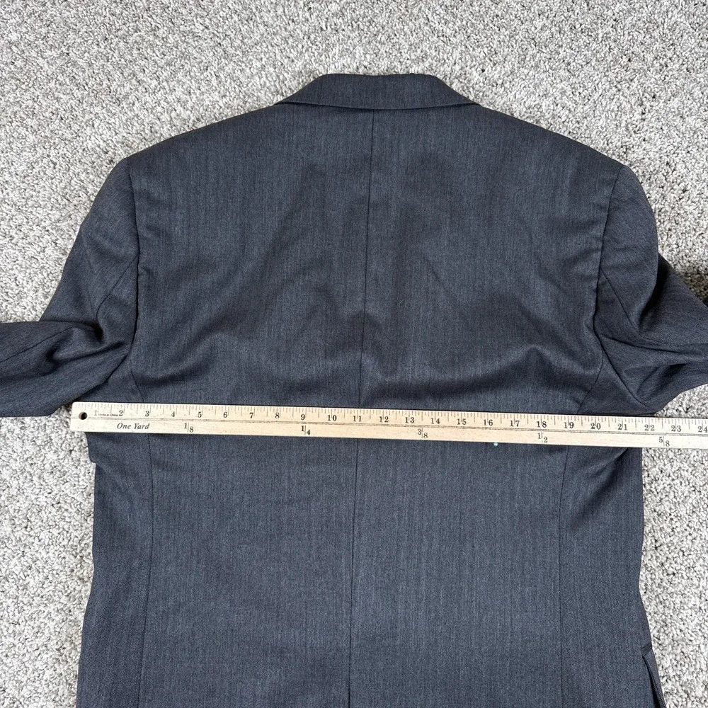 Jos A Bank‎ Blazer Mens 41L Gray Wool Signature Collection Sport Coat Jacket